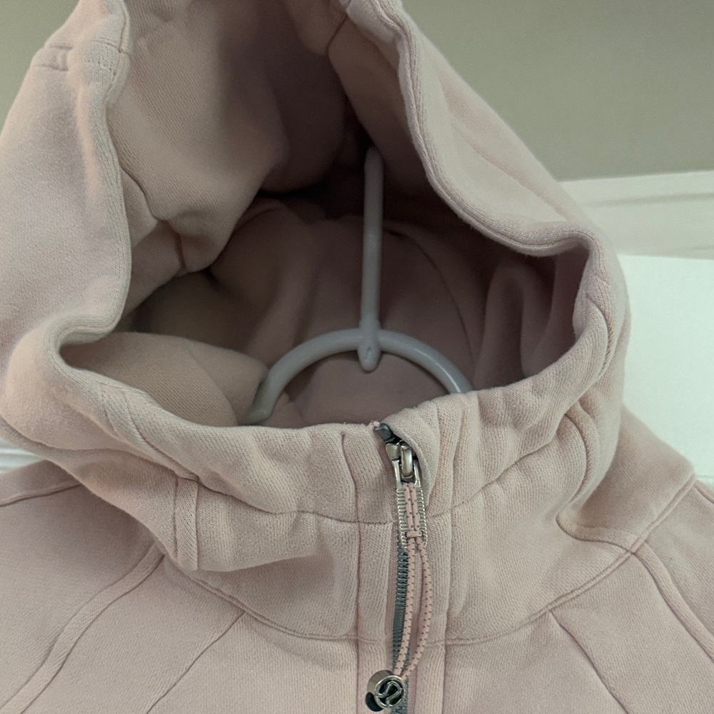 Women’s Lululemon Scuba Blush Light Pink Women's Zip Hoodie size 8 - Picture 2 of 7